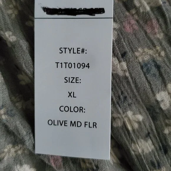 Hippie Rose Women's Olive MD Ditsy Floral A-Line Mini Skirt Size XL NWT - Picture 7 of 12